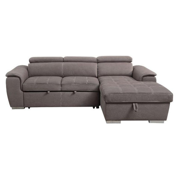 Acme Furniture Haruko Fabric Sleeper Sectional 55535 IMAGE 1