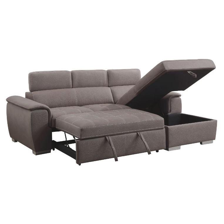 Acme Furniture Haruko Fabric Sleeper Sectional 55535 IMAGE 3