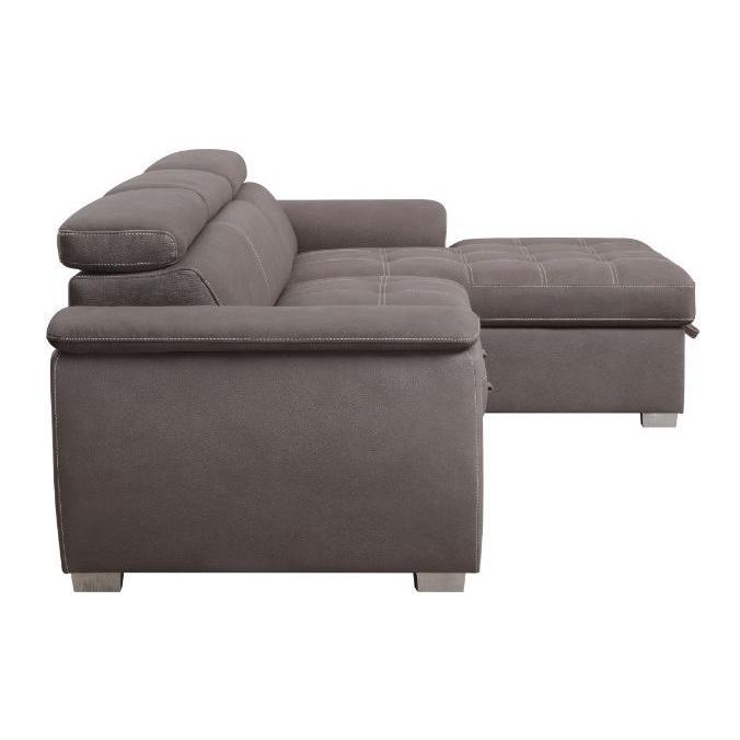 Acme Furniture Haruko Fabric Sleeper Sectional 55535 IMAGE 4