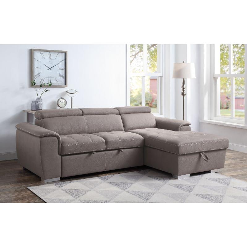 Acme Furniture Haruko Fabric Sleeper Sectional 55535 IMAGE 8