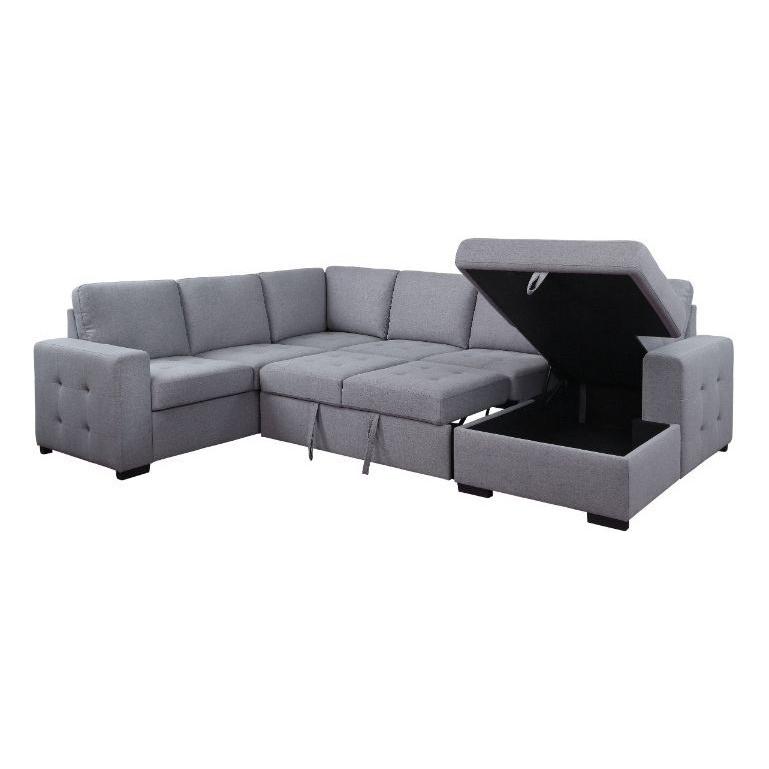 Acme Furniture Nardo Fabric Sleeper Sectional 55545 IMAGE 3