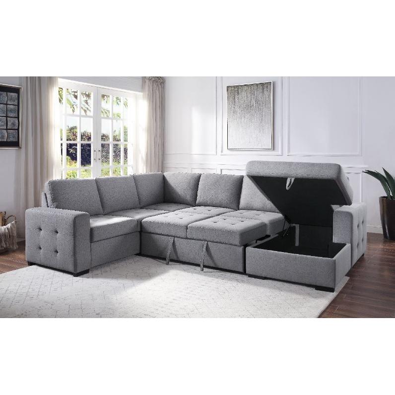 Acme Furniture Nardo Fabric Sleeper Sectional 55545 IMAGE 7
