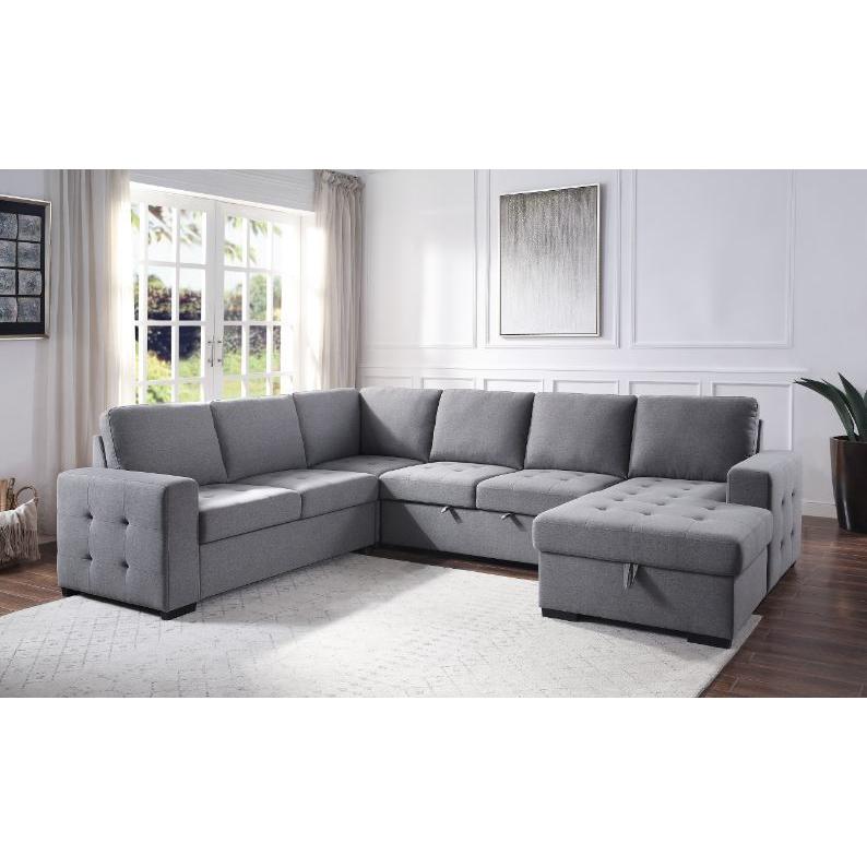 Acme Furniture Nardo Fabric Sleeper Sectional 55545 IMAGE 8