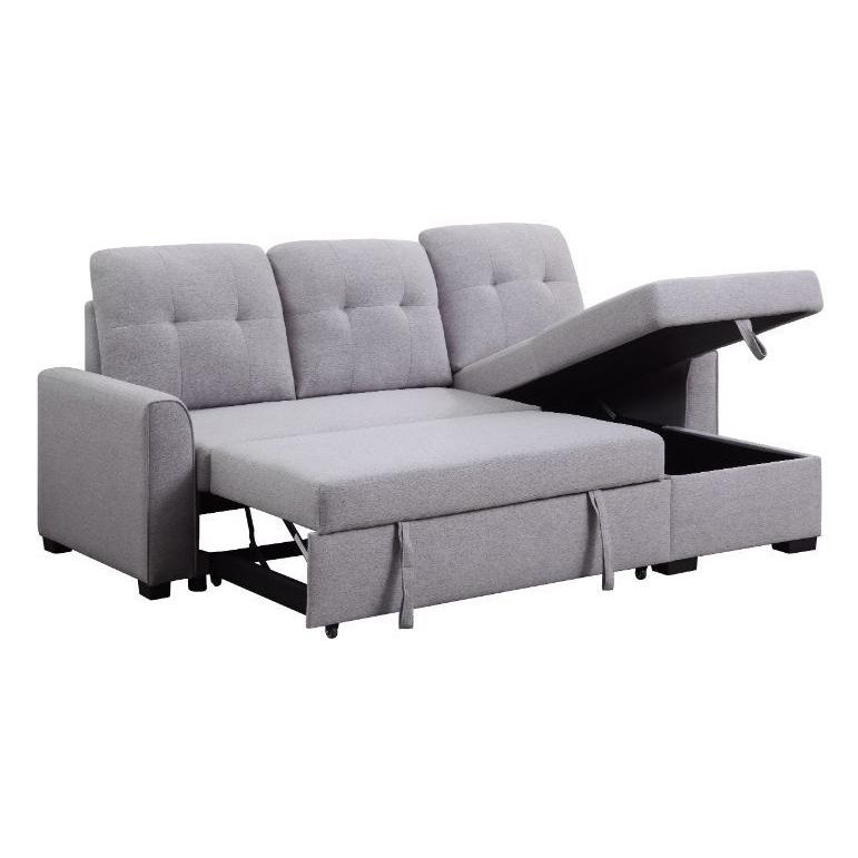Acme Furniture Amboise Fabric Sleeper Sectional 55550 IMAGE 3
