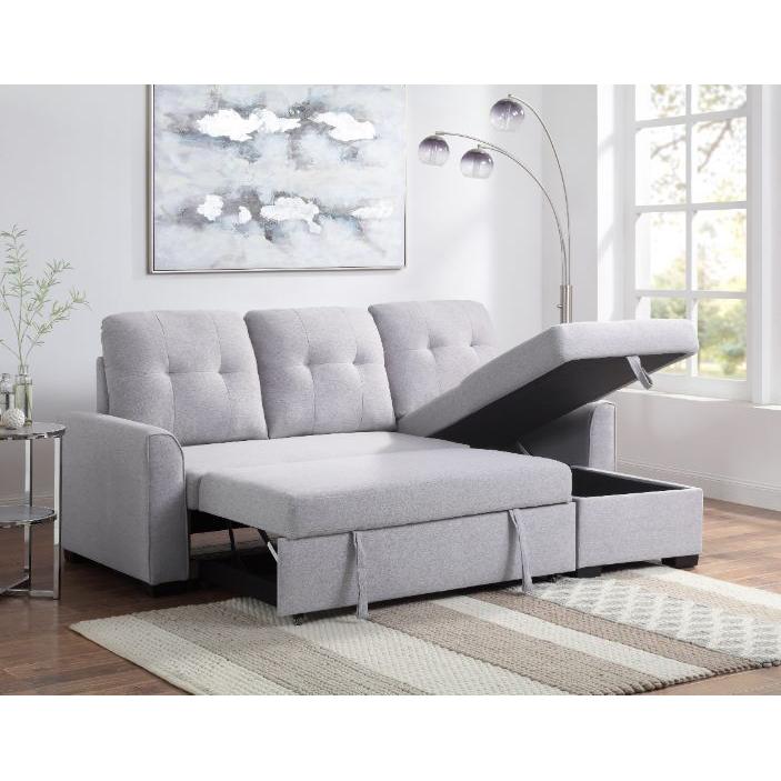 Acme Furniture Amboise Fabric Sleeper Sectional 55550 IMAGE 7