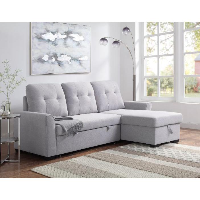 Acme Furniture Amboise Fabric Sleeper Sectional 55550 IMAGE 8