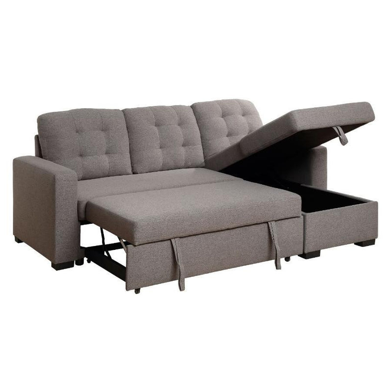 Acme Furniture Chambord Fabric Sleeper Sectional 55555 IMAGE 3