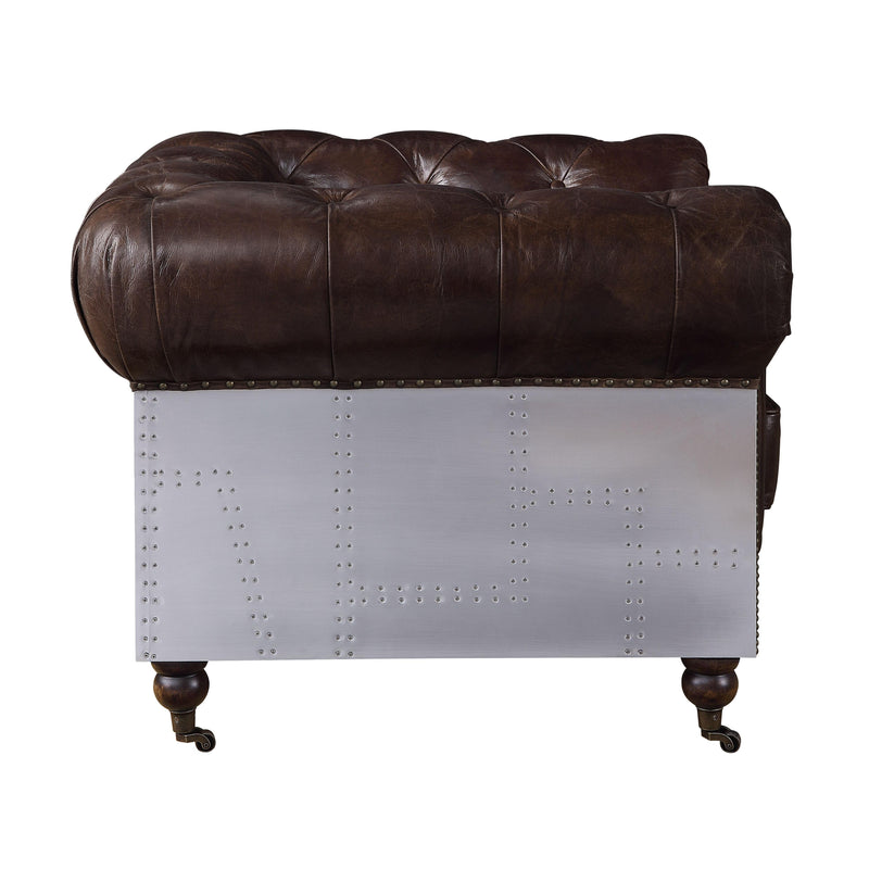 Acme Furniture Aberdeen Stationary Leather Sofa 56590 IMAGE 3