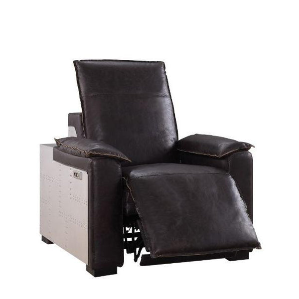 Acme Furniture Nernoss Power Leather Recliner 59943 IMAGE 1