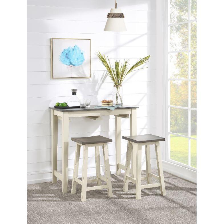 Acme Furniture Yobanna 3 pc Counter Height Dinette 73860 IMAGE 3