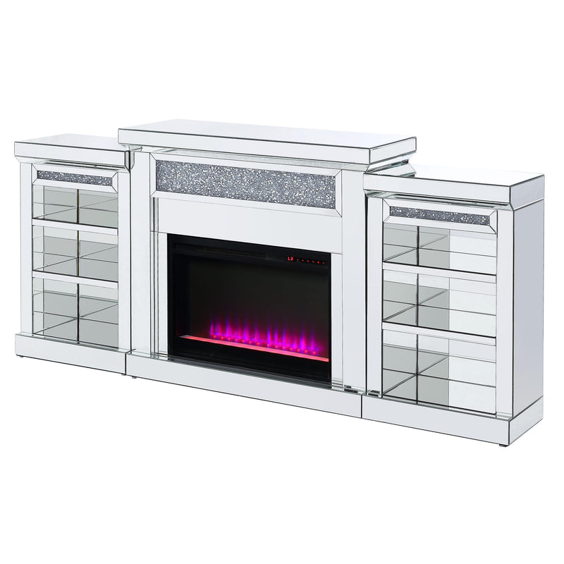 Acme Furniture Noralie Freestanding Electric Fireplace 90655 IMAGE 3