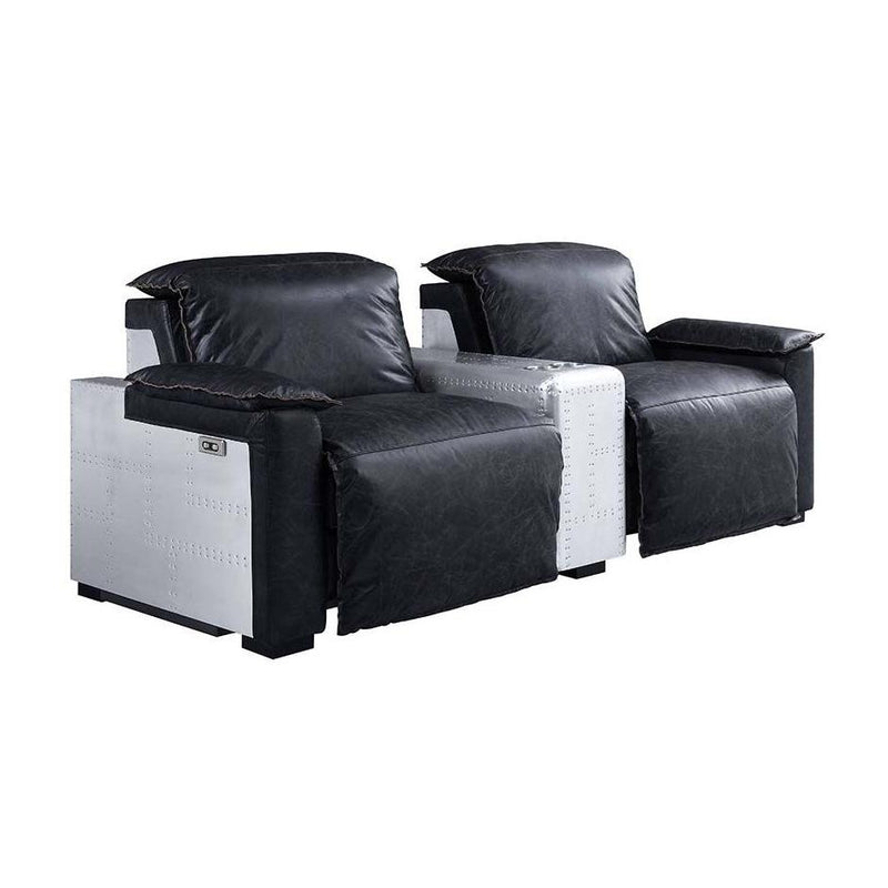 Acme Furniture Misezon Leather 2-seat Home Theatre Seating with Wall Recline 59952 IMAGE 8