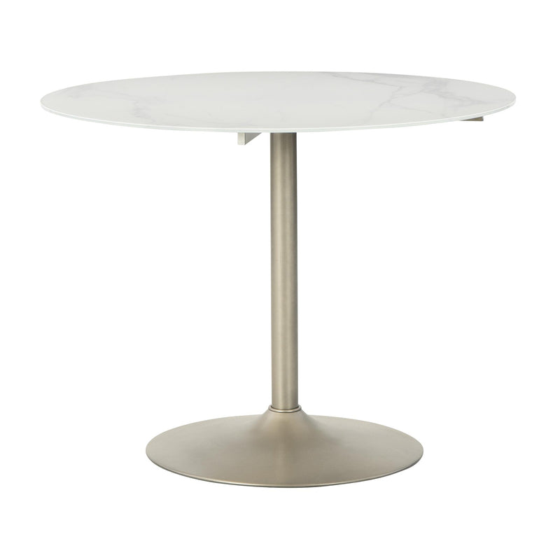 Signature Design by Ashley Round Barchoni Dining Table with Glass Top and Pedestal Base D262-15 IMAGE 1