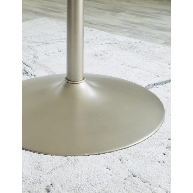 Signature Design by Ashley Round Barchoni Dining Table with Glass Top and Pedestal Base D262-15 IMAGE 4
