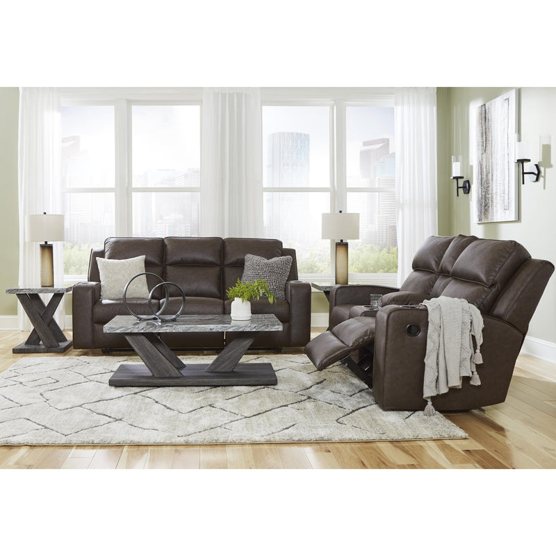 Signature Design by Ashley Lavenhorne Reclining Leather Look Loveseat 6330694 IMAGE 14