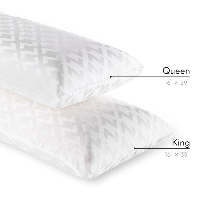 Zoned Dough + Bamboo Charcoal Mid Loft Pillow