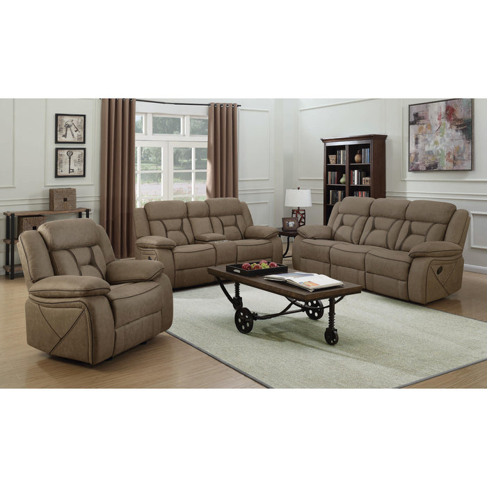 Coaster Furniture Higgins 602264 3 pc Reclining Living Room Set IMAGE 1