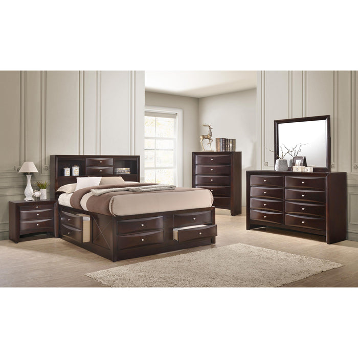 Crown Mark Emily B4265 6 pc King Bookcase Bedroom Set IMAGE 1