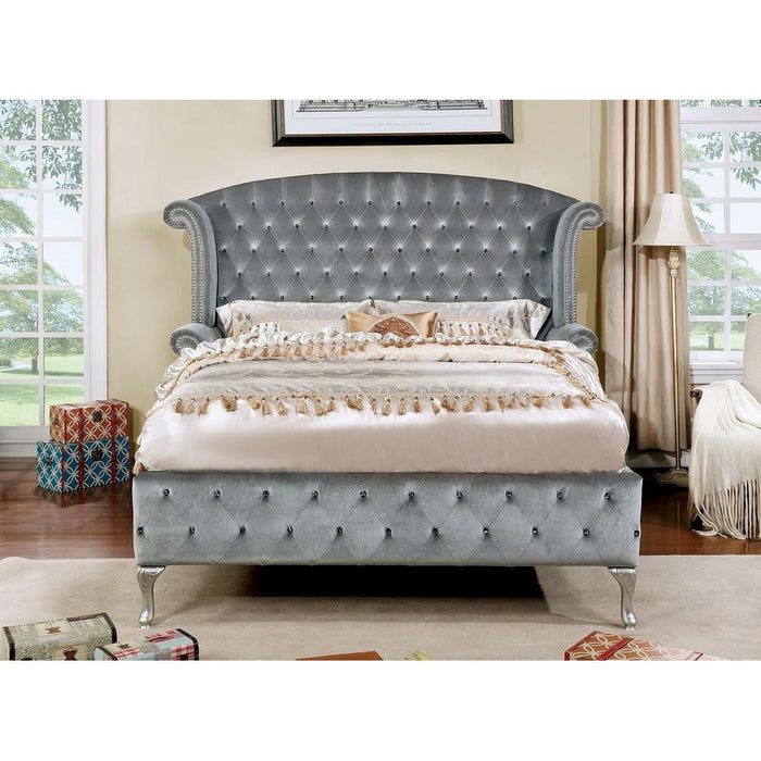 Furniture of America Alzir CM7150 6 pc California King Upholstered Bedroom Set IMAGE 2