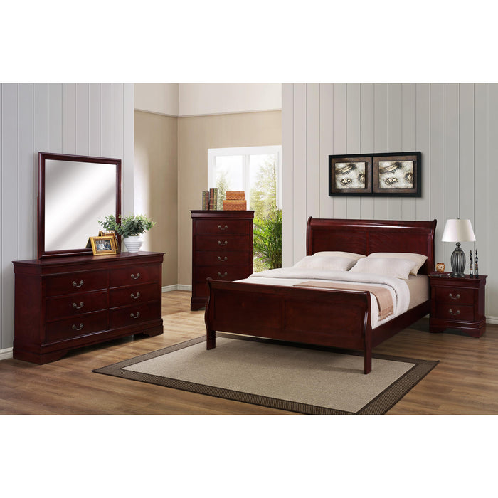 Crown Mark Louis Philip B3850 7 pc Queen Sleigh Bedroom Set IMAGE 1