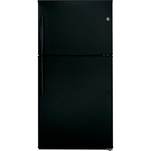 GE 33-inch, 21.2 cu. ft. Top Freezer Refrigerator with Ice Maker GIE21GTHBB IMAGE 1