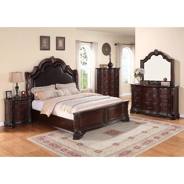 Crown Mark Sheffield Queen Upholstered Panel Bed B1100-Q-HB/B1100-Q-FB/B1100-Q-RAIL IMAGE 2