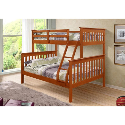 Donco Trading Company Kids Beds Bunk Bed 122-3E - Twin/Full Mission Bunkbed IMAGE 2