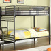 Donco Trading Company Kids Beds Bunk Bed 4503-5 Twin Over Twin Metal Stairway Bunk Bed IMAGE 3