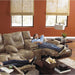 Catnapper Voyager Power Reclining Leather Look Fabric Loveseat 64389 1228-49/1328-49 IMAGE 3