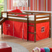 Donco Trading Company Kids Beds Loft Bed 750TE Twin Tent Loft Bed W/Slide (R) IMAGE 3