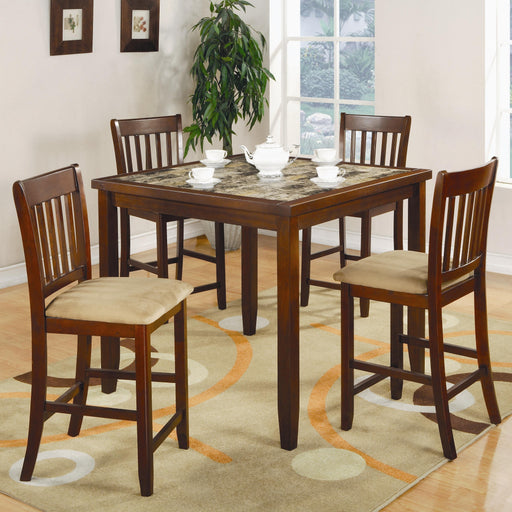 Coaster Furniture Normandie 5 pc Counter Height Dinette 150154 IMAGE 1