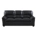 Homelegance Talon Stationary Bonded Leather Sofa 8511BK-3 IMAGE 1