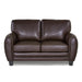 Homelegance Rubin Stationary Leather Match Loveseat 9734DB-2 IMAGE 1