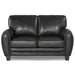 Homelegance Rubin Stationary Leather Match Loveseat 9734BK-2 IMAGE 1