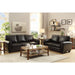 Homelegance Rubin Stationary Leather Match Loveseat 9734BK-2 IMAGE 4