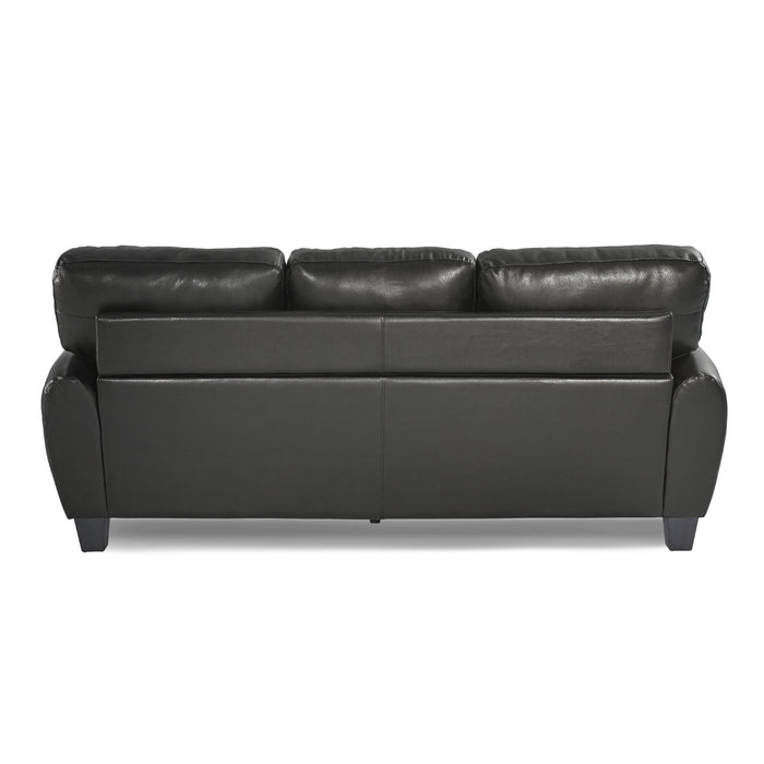 Homelegance Rubin Stationary Leather Match Sofa 9734BK-3 IMAGE 3