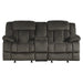 Homelegance Laurelton Manual Reclining Fabric Loveseat 9636-2 IMAGE 1