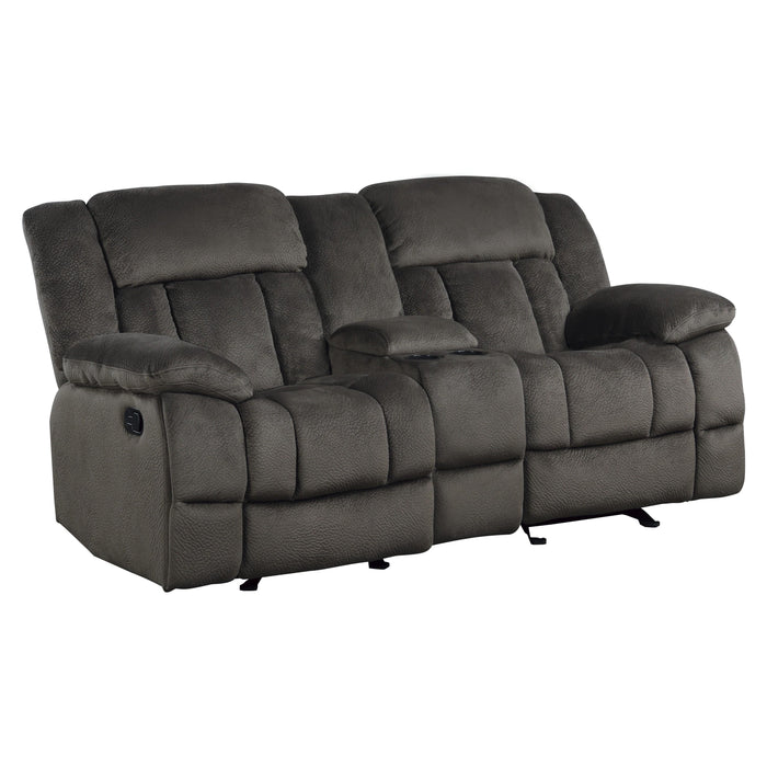 Homelegance Laurelton Manual Reclining Fabric Loveseat 9636-2 IMAGE 2