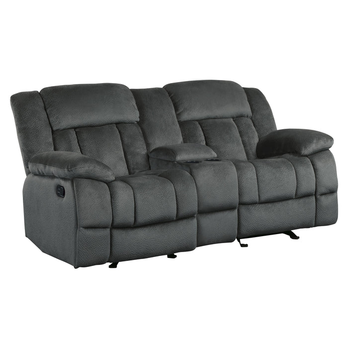 Homelegance Laurelton Manual Reclining Fabric Loveseat 9636CC-2 IMAGE 2