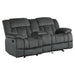 Homelegance Laurelton Manual Reclining Fabric Loveseat 9636CC-2 IMAGE 2