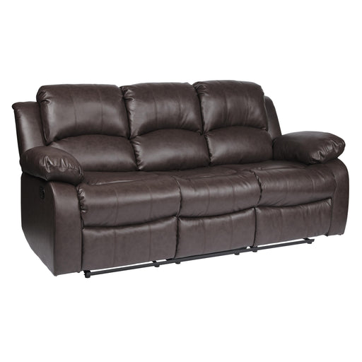 Homelegance Cranley Reclining Leather Match Sofa 9700BRW-3 IMAGE 2