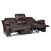 Homelegance Cranley Reclining Leather Match Sofa 9700BRW-3 IMAGE 5