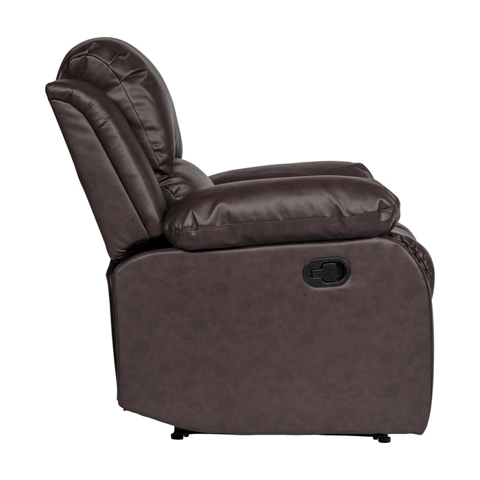 Homelegance Cranley Leather Match Recliner 9700BRW-1 IMAGE 3