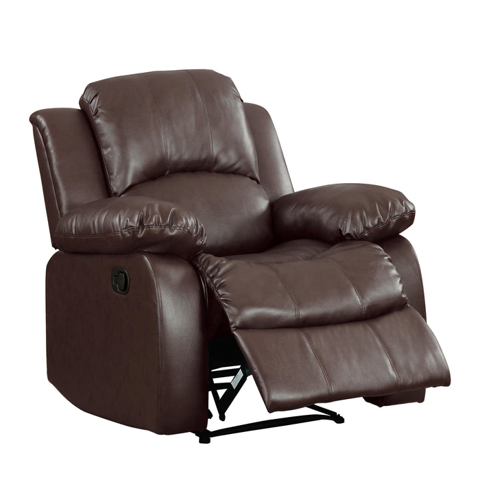 Homelegance Cranley Leather Match Recliner 9700BRW-1 IMAGE 5