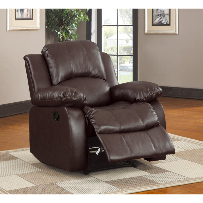 Homelegance Cranley Leather Match Recliner 9700BRW-1 IMAGE 7