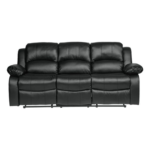 Homelegance Cranley Reclining Leather Match Sofa 9700BLK-3 IMAGE 1