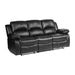 Homelegance Cranley Reclining Leather Match Sofa 9700BLK-3 IMAGE 2