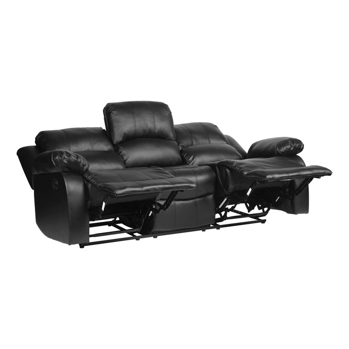 Homelegance Cranley Reclining Leather Match Sofa 9700BLK-3 IMAGE 6