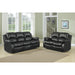 Homelegance Cranley Reclining Leather Match Sofa 9700BLK-3 IMAGE 7