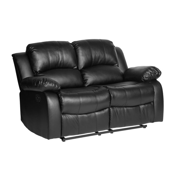 Homelegance Cranley Power Reclining Leather Match Loveseat 9700BLK-2 IMAGE 2